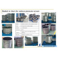 Sieve Stainless Steel Basket For Paper Pulp Screening